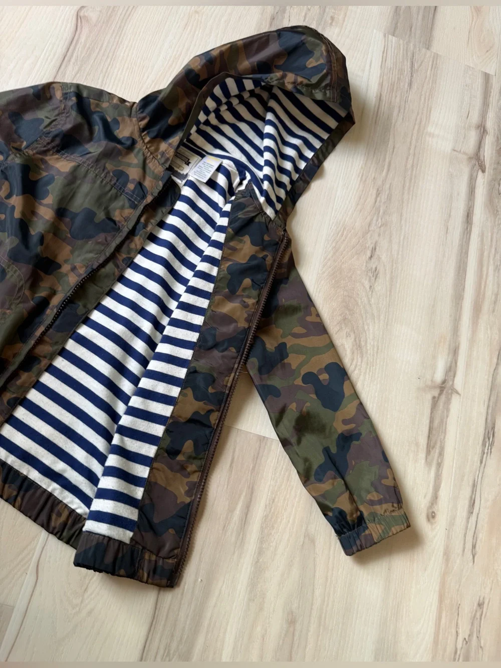 Gymboree Kids Lined Camo Raincoat size 5 - 6